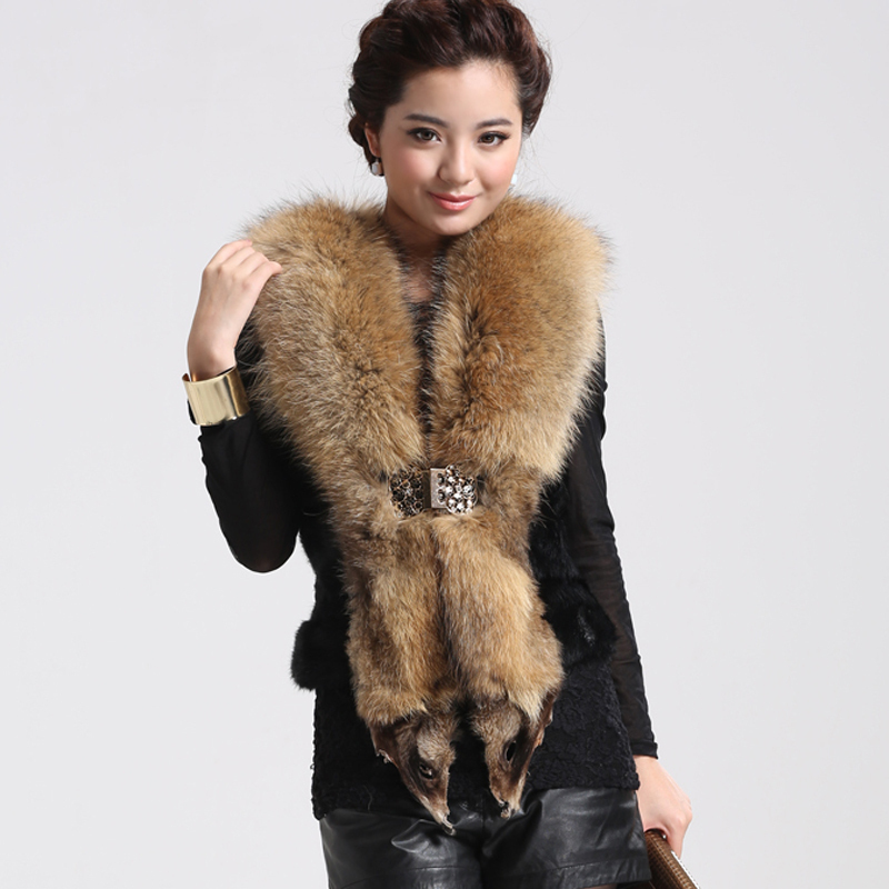 Fur winter y-1222 buckle fox rex rabbit fleece vest fashion fur coat