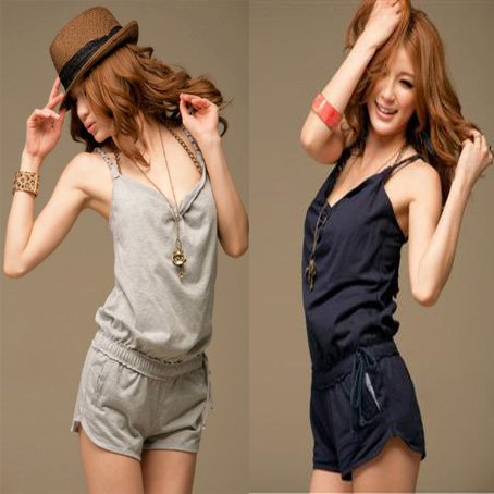 FYR7561 2012 lady sexy backless short fashion jumpsuit