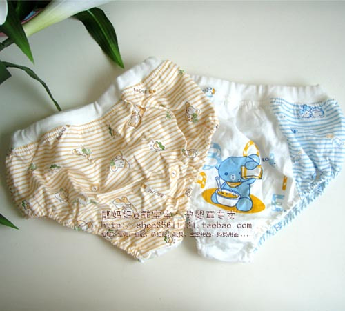 Gamble 100% cotton baby panties male female child shorts bread pants briefs 2 2 - 5