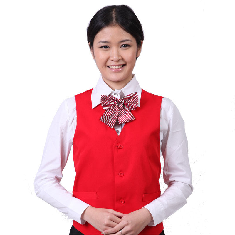 Gb-009 women's work vest front desk printing vest