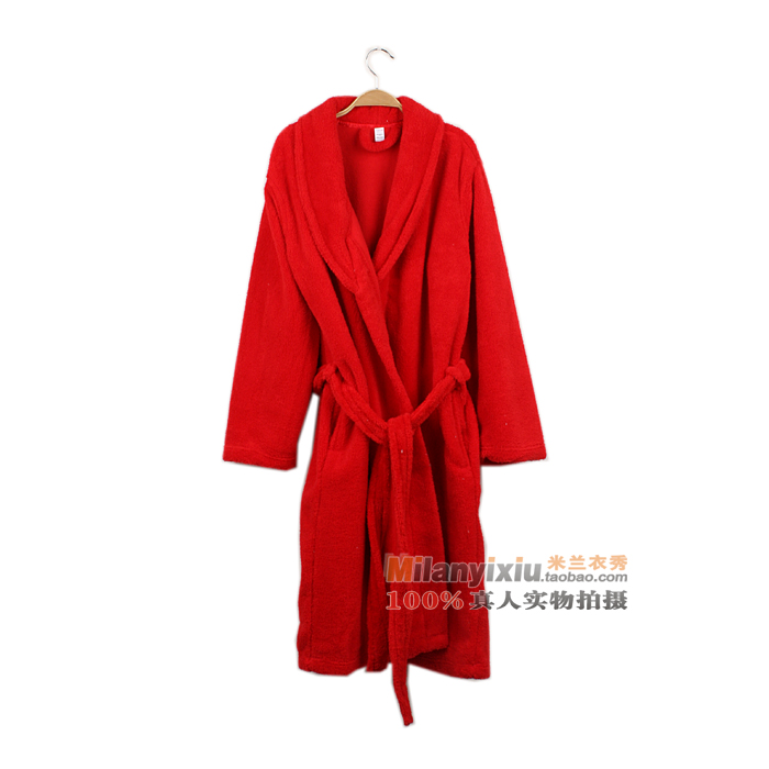 General qqc fashion lovers design long design solid color one piece sleepwear bathrobes lounge 810 (WC007)