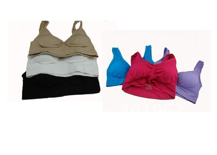 Genie Bra with Removable Pads with Retail Box Packing Free Shipping 30pcs/lot(10sets ,one set=3pcs),only one set sale