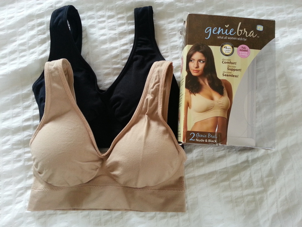 Genie Bra with removable pads Women's Two-double Vest BODY SHAPER Push Up BREAST RHONDA SHEAR