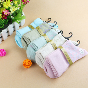 Gentlewomen vintage socks 100% cotton women's sock flower women's socks