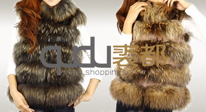 Genuine Fur Vest Warm Classic Waistcoat Coats Cloth Garment/Hot Sale/Free Shipping/Retail/Wholesale/OEM/Female QD11608  A G