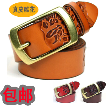 Genuine leather belt women's strap women's genuine leather all-match fashionable casual denim belt a8