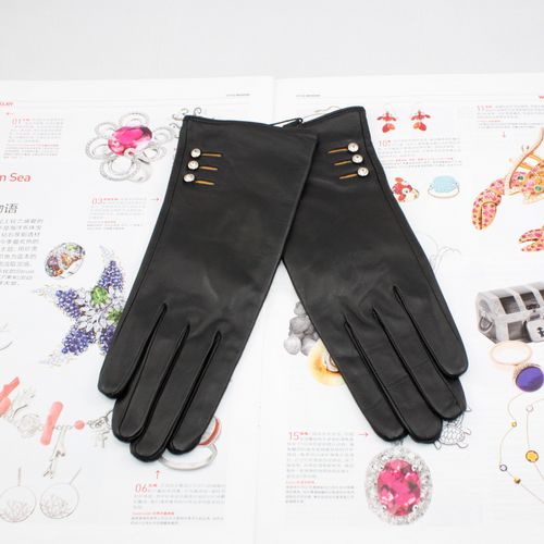 Genuine leather gloves thermal