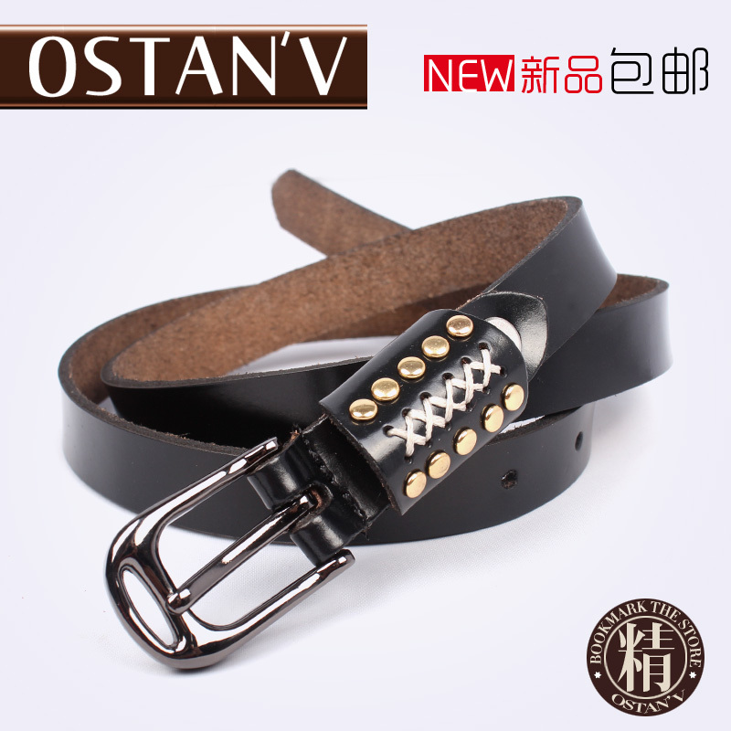 Genuine leather strap women's ol fashion vintage belt genuine leather belt 2012