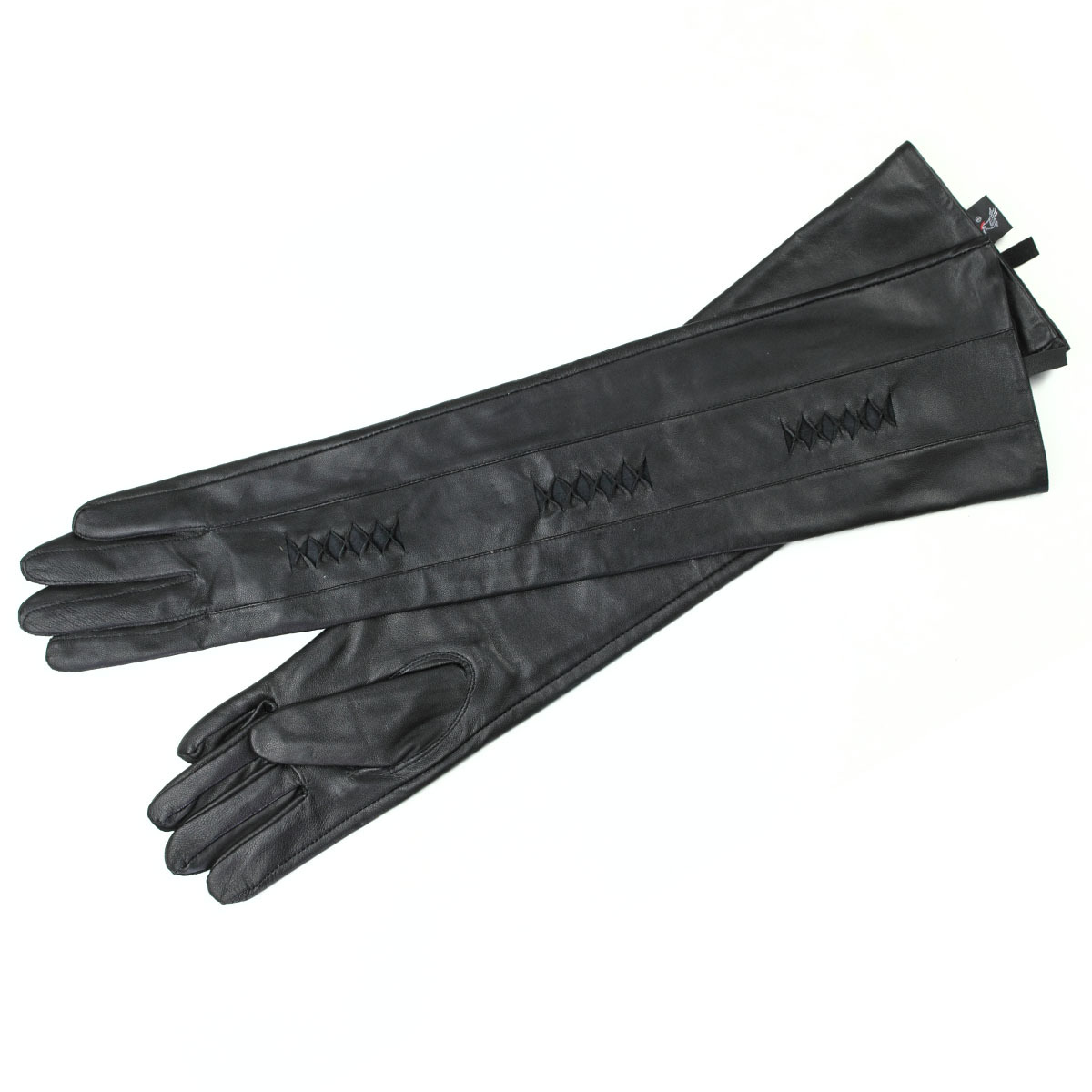 Genuine leather suede long gloves winter women's oversleeps genuine leather arm sleeve