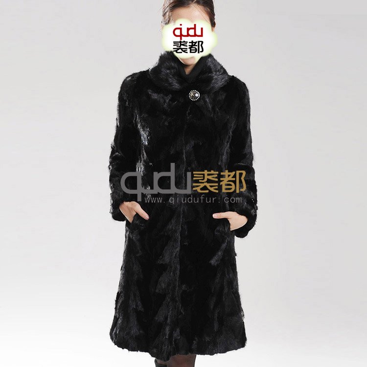 Genuine Pieces Of Mink Fur Coat winter classic two style  women's clothing/Hot Sale/Free shipping QD11904  A  G