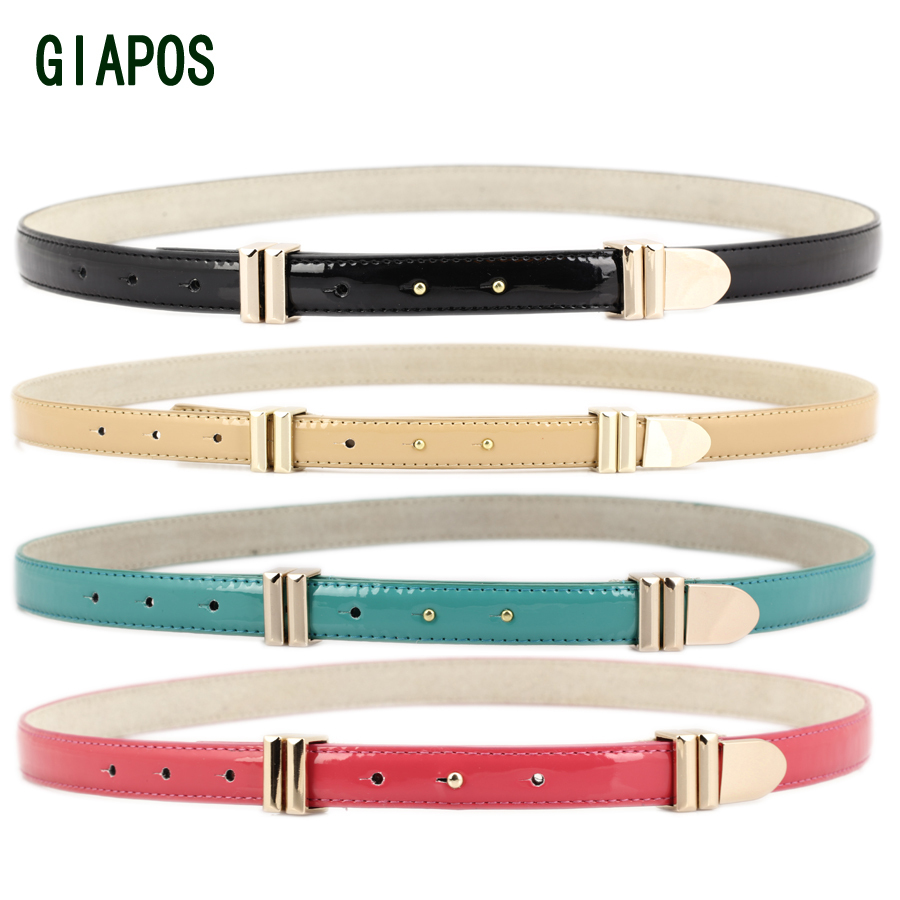 Giapos fashion female belt strap genuine cowhide leather strap female belt female