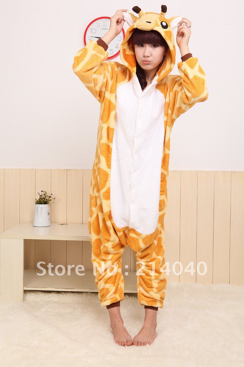 Giraffe Animal Costume Kigurumi Pajamas Adult Cosplay Women's Sleepwear