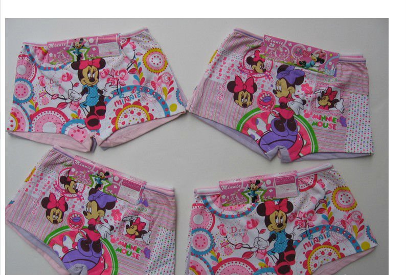 girls children underwears boxers shorts fit 5-12yrs kids baby cartoon panties clothing 12pcs/lot 1 size more style free shipping