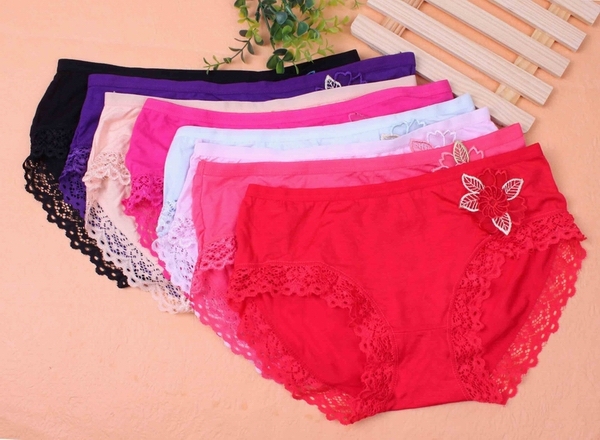 Global free shipping, The bamboo fiber triangular lace low rise panties antibacterial, health, hip