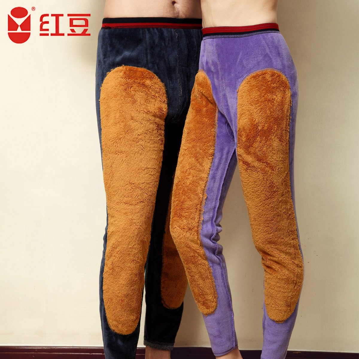 Globalsources warm pants thickening plus velvet trousers male women's brushed warm pants lengthen trophonema smd lovers design