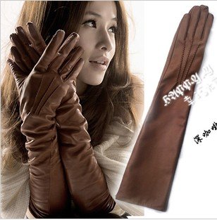 gloves/mitten women winter warm 2012 fashion leather add wool