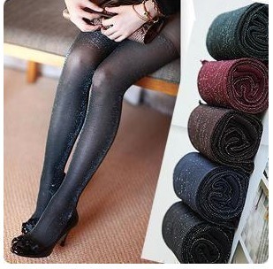 Gold and silver onions pantyhose jincong legging silveryarn fashionable casual long stockings