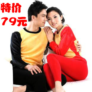 Golden flower thermal underwear set plus velvet thickening thermal underwear yzlnbnjq0001