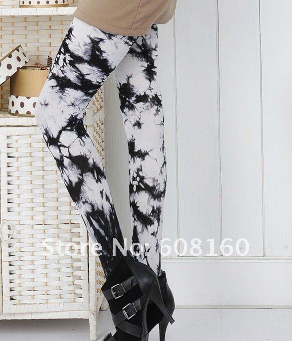 Good Quality sexy fashion tie-dye multicolor pantynoses slim fit panty-hose charming stylish render sox free shipping 6pcs/lot