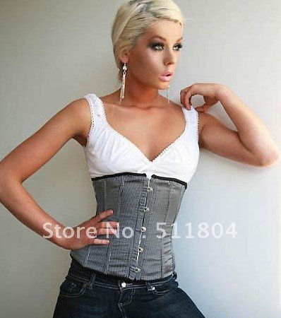 Gothic Fashion Corset + G-string, Spicy Bustier, Sexy Lingerie, Free Shipping