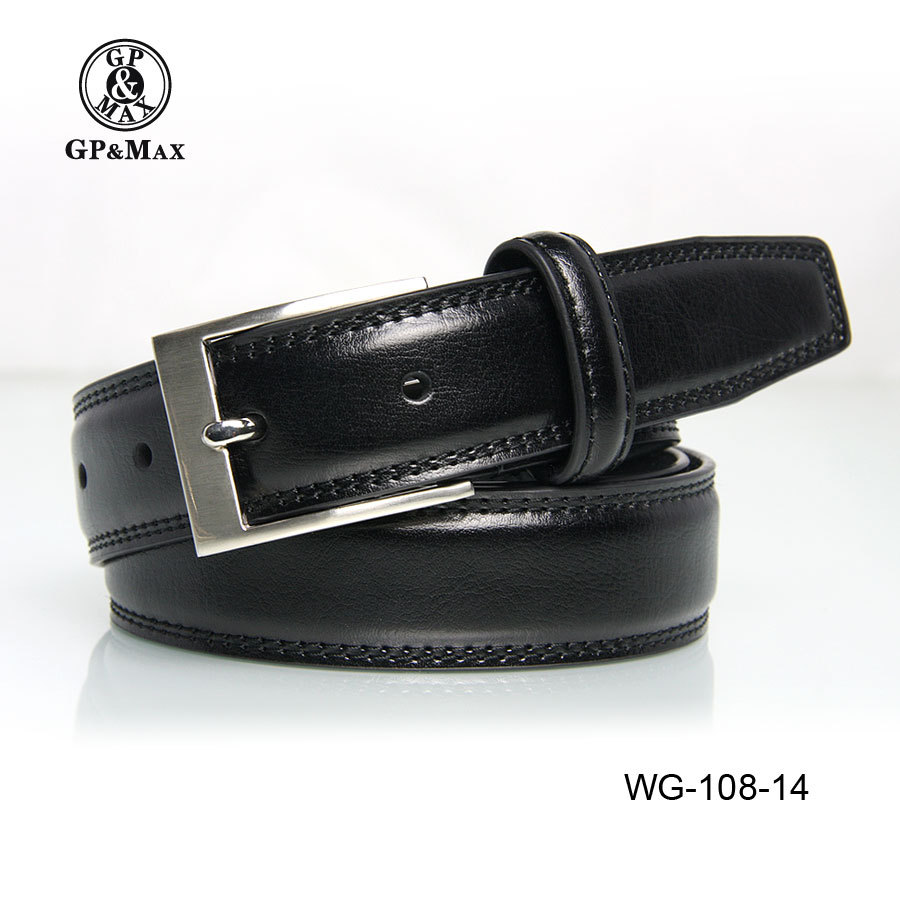 Gp max women's genuine leather strap pin buckle women's belt