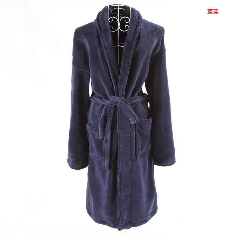 Granaries - 2012 super soft thickening male coral fleece robe bathrobes s2749-l14