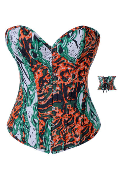 Green Creepy Sexy Corset LB4035