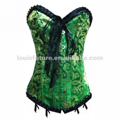 Green Spandex / Polyster Sexy Lingerie Corset Women Sexy Lingerie CS0085