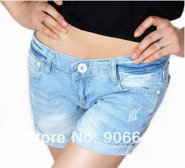 Gril Slim Denim Vintage Cuffed S TO XL Skinny Hot Shorts Jeans Pants Free Shipping Can Free shipping 1PC/LOT