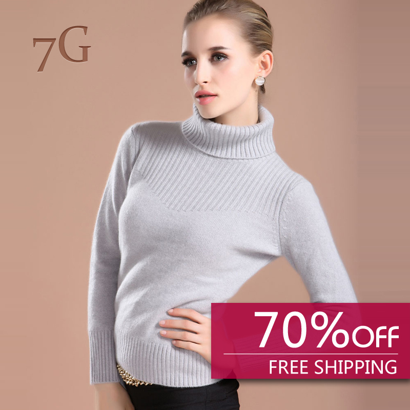 Guaranteed 100% cashmere 2013 HOT SALE Women Fashion Turtleneck Pullover Knitted Sweater Free Shipping 0217