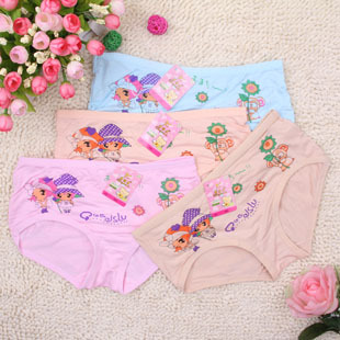 Gx601 small double panties cartoon panties female child panties child