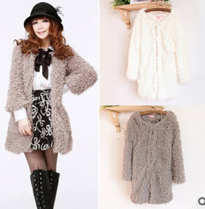 GYL006  Faux Fur Coat women's winter coats new design coat