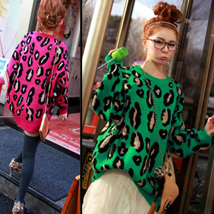 H 71719 female candy color loose mm casual all-match long-sleeve pullover knitted 480