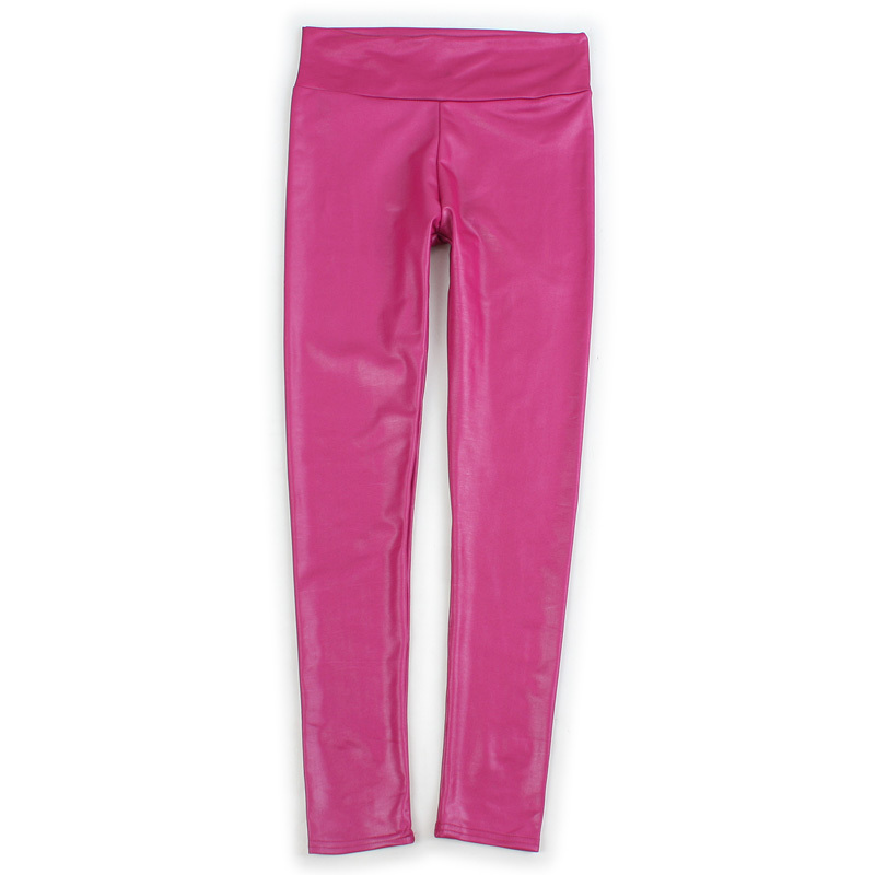 H467 high waist faux leather pants female fashion tight trousers summer pencil pants ankle length trousers