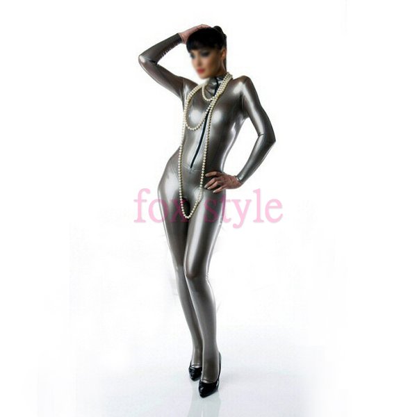 Half Zip Princess Latex Catsuit