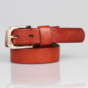 Han edition decorative belt cowhide leather belt female thin belt belt leisure garments