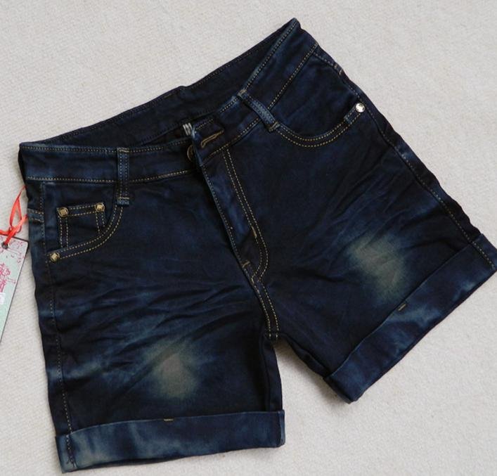 Han edition with yards in new show thin jeans summer tide female flanging hot pants