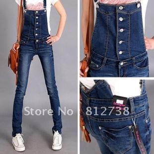 Han2 ban3 fashion leisure overalls, tight jeans, free delivery