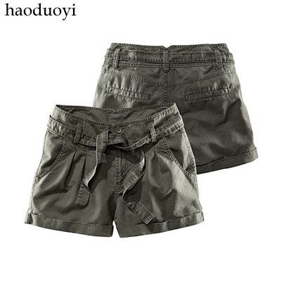 Haoduoyi 2012 100% cotton water wash military wind lacing tooling shorts hm2 6 full