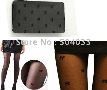 Happy International Trade Company Net stockings sexy little bow stockings pantyhose silk stockings thin models