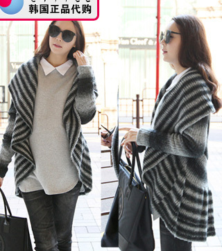 Happy uncovered loose maternity fashion big outerwear coat large