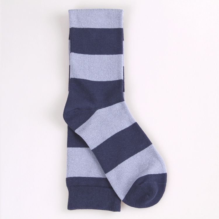 Harry Potter Ravenclaw Cotton Over The Knee Socks clothing stockinets navy blue grey stripe