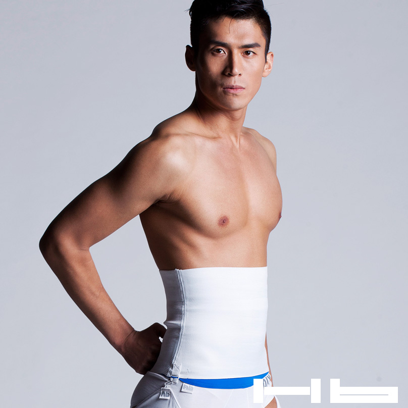 Hb series fashion men ultra-thin abdomen drawing breathable elastic thermal wide 25cm body shaping cummerbund male