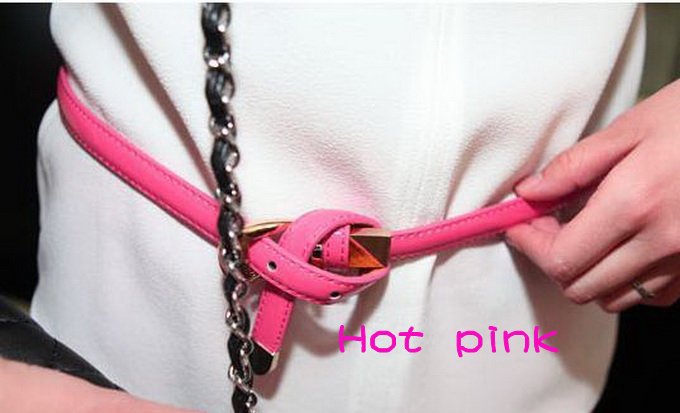 HB779 Fashion Solid Leather Belt free shipping 10 color