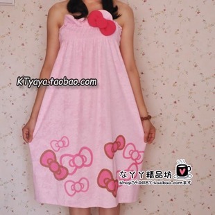 Hello kitty HELLO KITTY tube top waste-absorbing elastic bathoses bath skirt bathrobes