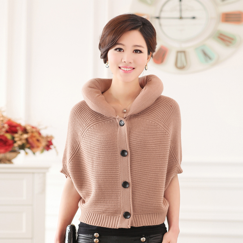 HENG YUAN XIANG 2013 spring batwing sleeve knitted vest elegant knitted sweater