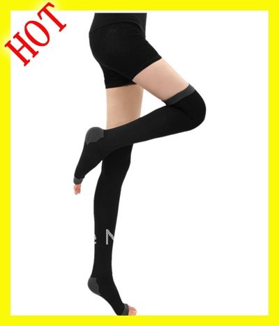 High knee fat burning body sculpting control varicose veins stovepipe pants germa socks free shipping