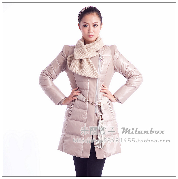 High quality 2011 leesma autumn and winter fashion muffler scarf thickening down coat 7.5