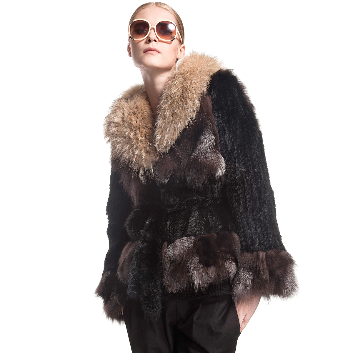 High quality 2012 winter fur fashion top fur female medium-long Free Shipping