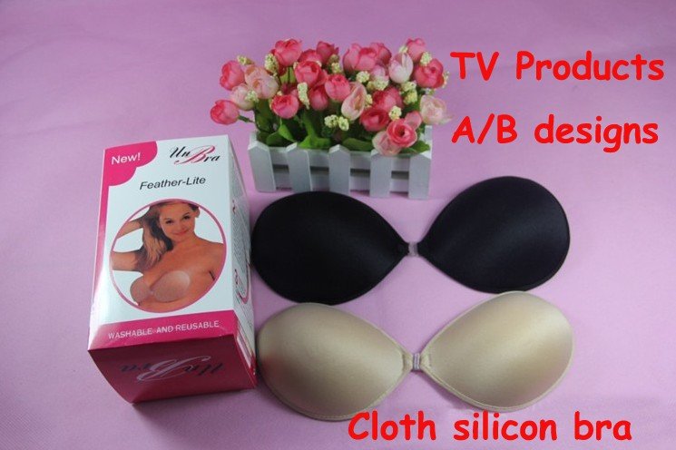 High quality Cloth cover Silicone Bra boobies made stick invisible bra/Freebra +Wholesale 100pcs/lot free shipping